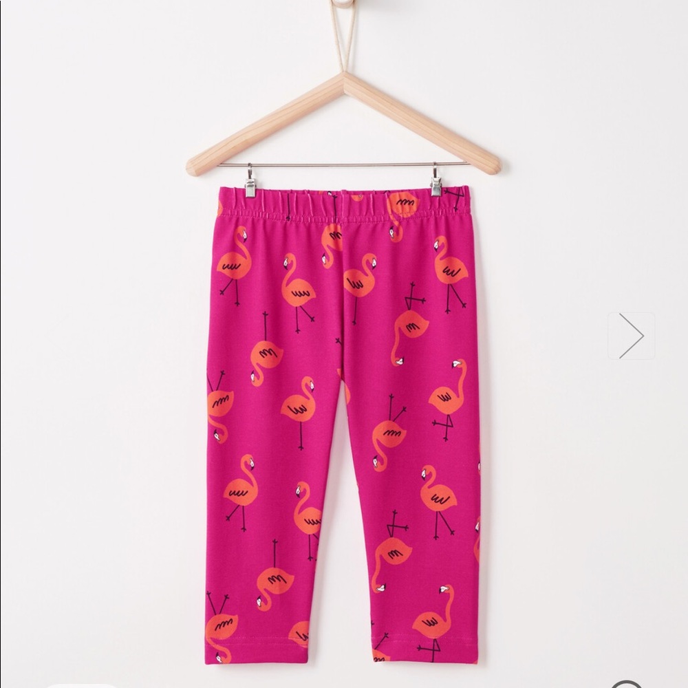 NWT Hanna Andersson flamingo Capri legging